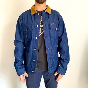 Iron and Resin Denim Motorcycle Jacket SZ X-Large